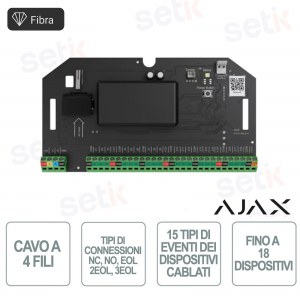 Superior MultiTransmitter Fibra (without casing) - Module for integrating wired detectors and devices - 4-wire cable - Ajax