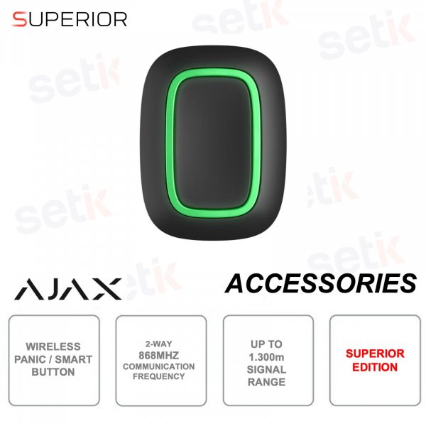 Ajax Superior Button Jeweler - Panic Button / Smart - Wireless 868Mhz - Black Color - Ajax