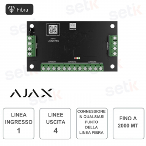 Superior LineSplit Fiber - Module AJAX pour diviser une ligne de fibre optique en quatre lignes