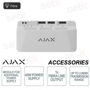 Superior LineSupply Fibra (45W) - Modulo d' alimentazione aggiuntiva 45 W + 1 linea di uscita Fibra - Colore Bianco