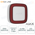 Ajax EN54 Indicator Jeweller White Wireless LED Fire Alarm Indicator with Jeweller Communication up to 1700 m