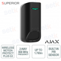 Ajax MotionProtect Plus G3 Jeweller Nero Rilevatore Movimento PIR e Microonde con Anti-Masking e SmartDetect fino a 15 m