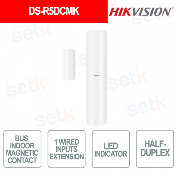 Magnetic Contact with Shock and Tilt RS-485 Bus for Doors and Windows Security Systems - Hikvision