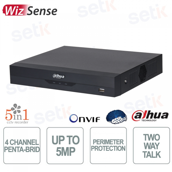 Dahua WizSense AI Penta-brid 4-Channel 5MP DVR with AcuPick and Face Recognition