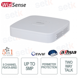 Dahua WizSense AI Penta-brid 8-Channel 5MP DVR with AcuPick and Face Recognition
