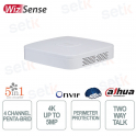 XVR5104C-4KL-I3T DVR 4 Canali 4K WizSense AI Penta-brid con AcuPick e Face Recognition - Dahua