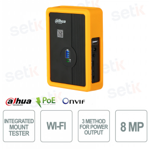 Tester Portatile Videosorveglianza con PoE, WiFi e Supporto Telecamere fino a 8MP - Dahua