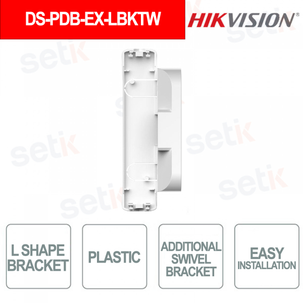 DS-PDB-EX-LBKTW Compact and Easy-to-Install L-Bracket for Outdoor Curtain Sensors - Hikvision