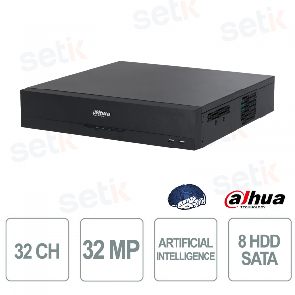 Dahua WizSense AI 8HDD RAID 8K HDMI NVR with AcuPick Face Recognition for Professional Video Surveillance
