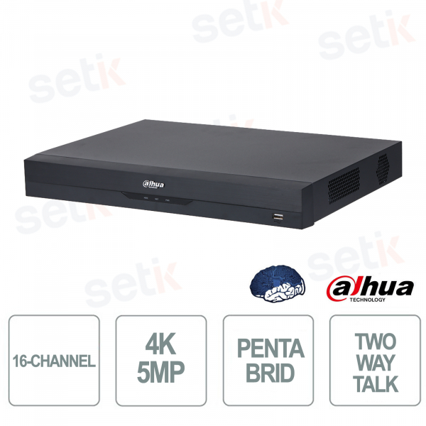 XVR5216A-4KL-I3/T 16 Channels 4K WizSense AI Penta-brid DVR with AcuPick and Face Recognition - Dahua