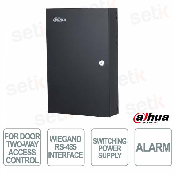 Contrôleur d'accès bidirectionnel à porte unique Dahua ASC4201C-D avec empreinte digitale, code QR et sécurité avancée par IA