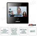ASI3213A-W Access Control with 2MP Facial Recognition, WiFi, QR Code, and 4.3" Touch Display - Dahua