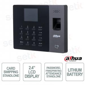Dahua Fingerprint, RFID, and WiFi Time Attendance Terminal for up to 3,000 Users and 100,000 Records
