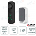 VDKP01-BG 2K WiFi 6 Video Doorbell with AI, Two-Way Audio, and People and Vehicle Detection - Dahua