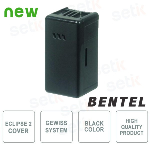 Eclipse 2 Cover - Gewiss System (Black) Series - Bentel