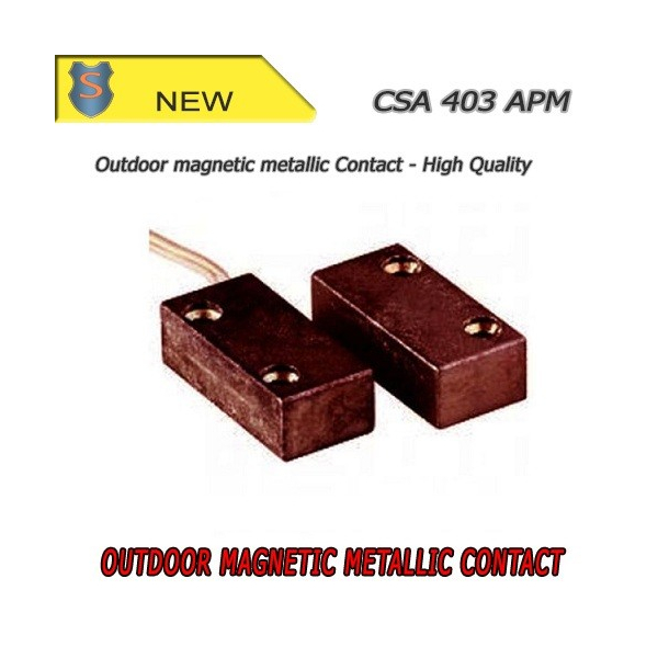 Small metal magnetic contact - Brown