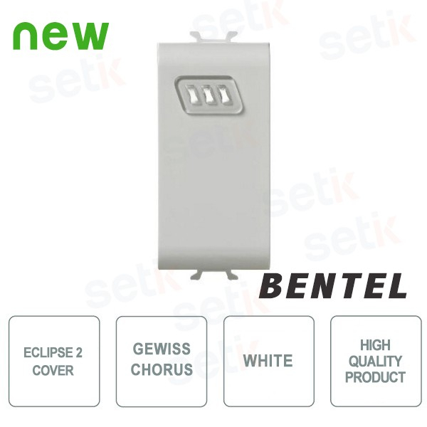 Cover for Eclipse 2 Proximity Readers - Gewiss Chorus White series - Bentel