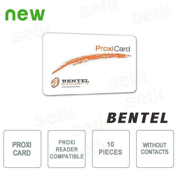 10x Tessere di Prossimità Senza Contatti per lettore PROXI - Bentel