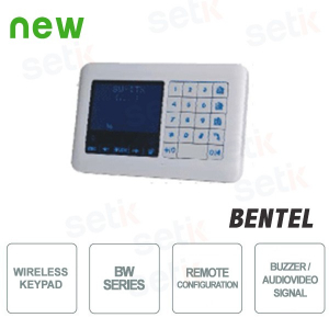 Teclado LCD inalámbrico - Serie BW - Bentel Security