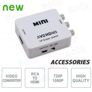 Convertidor de señal de video RCA a HDMI - Setik
