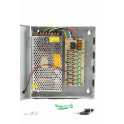 Power Supply Box 12V 10A - 9 Connections - Setik