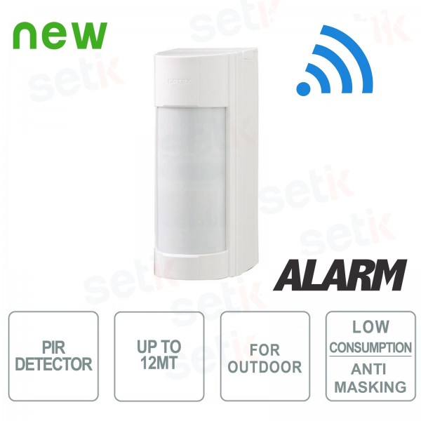 Passive Wireless PIR Outdoor Detector - Low Absorption - Anti-masking