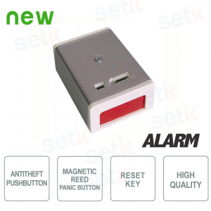 Anti-robbery button with reset key