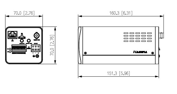 Dimensioni telecamera ip ai dahua 4mp stalight - audio - allarme