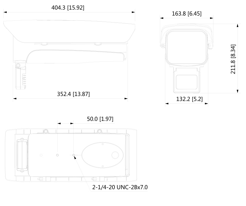 Messungen IPC-HFW7842H-Z 4MP AI IP IR 60