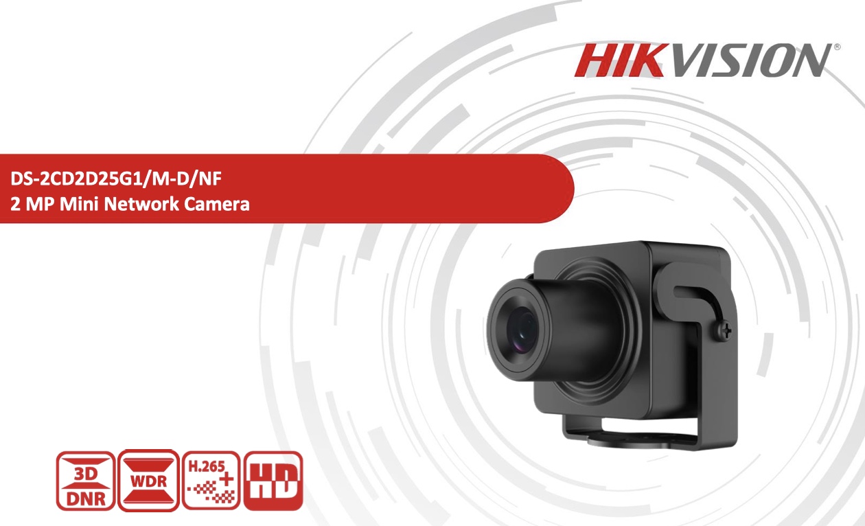 DS-2CD2D25G1/M-D/NF(4mm) - Mini cámara de red - HIKVISION - 2MP