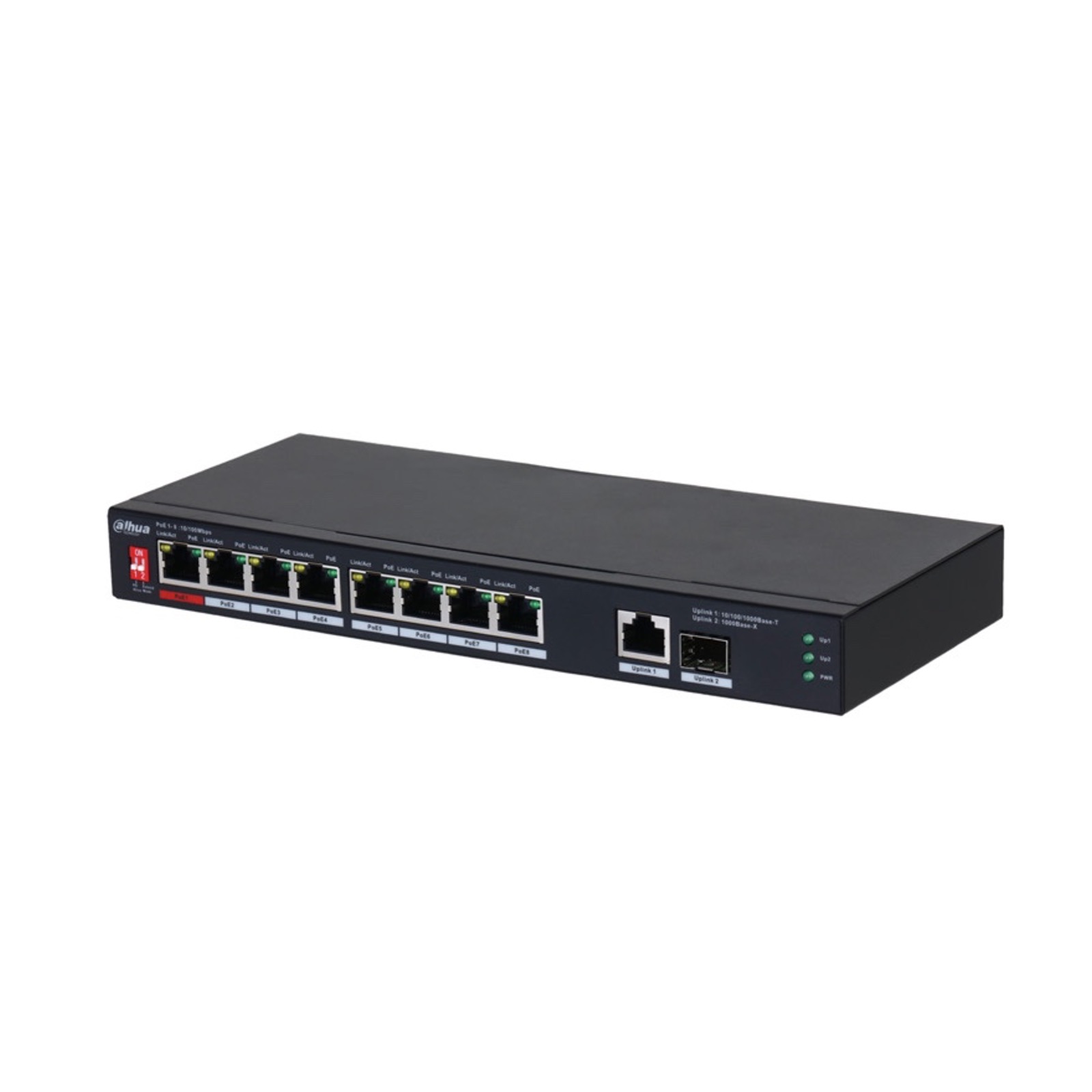 Switch di rete industriale 8 porte + Uplink e SFP - Dahua