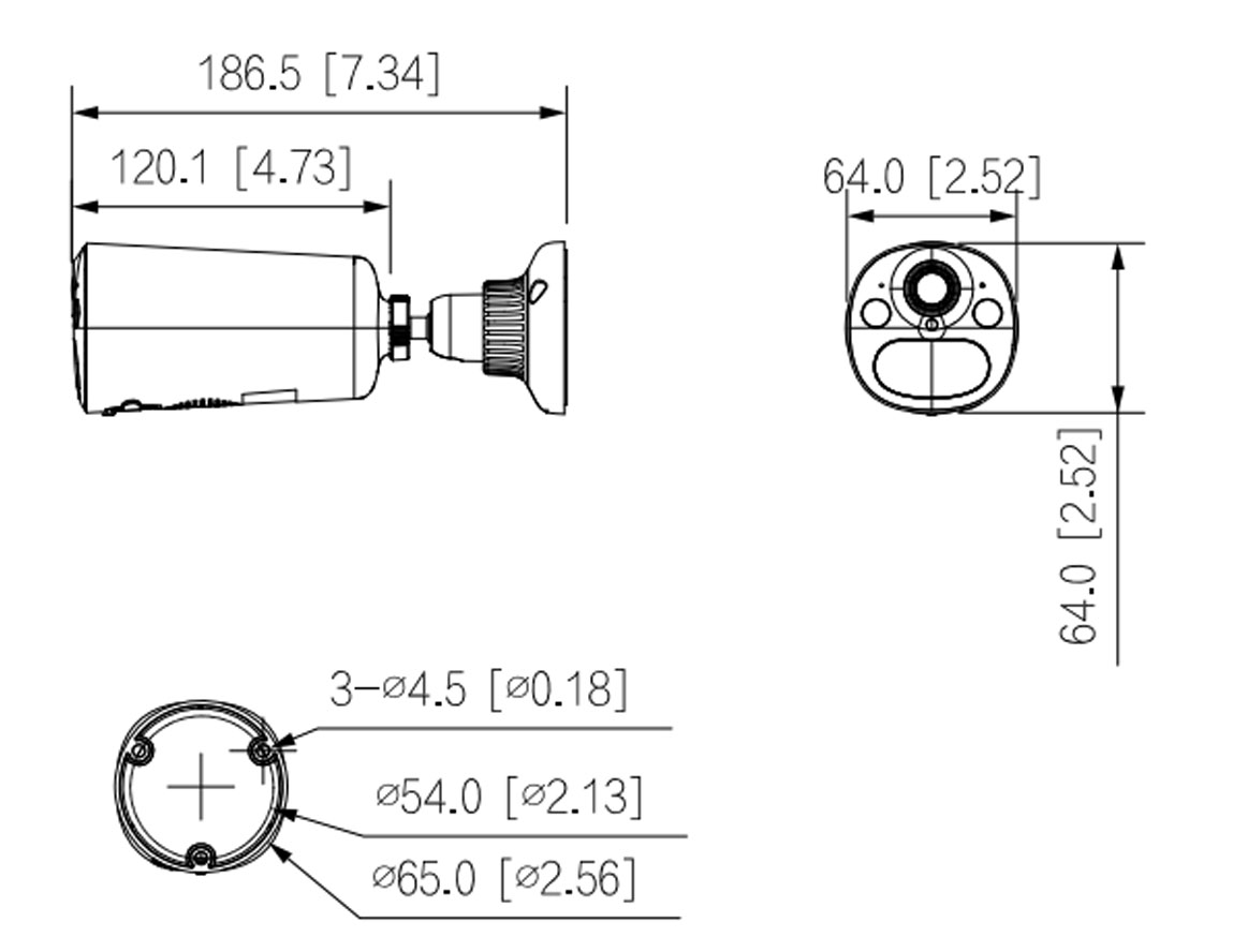 BF4CP-XL dimensions