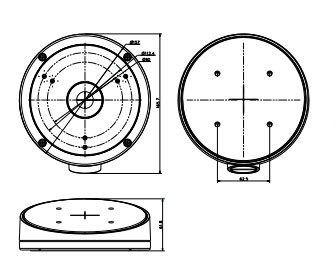 DS-1281ZJ-M(Black) Dimensions