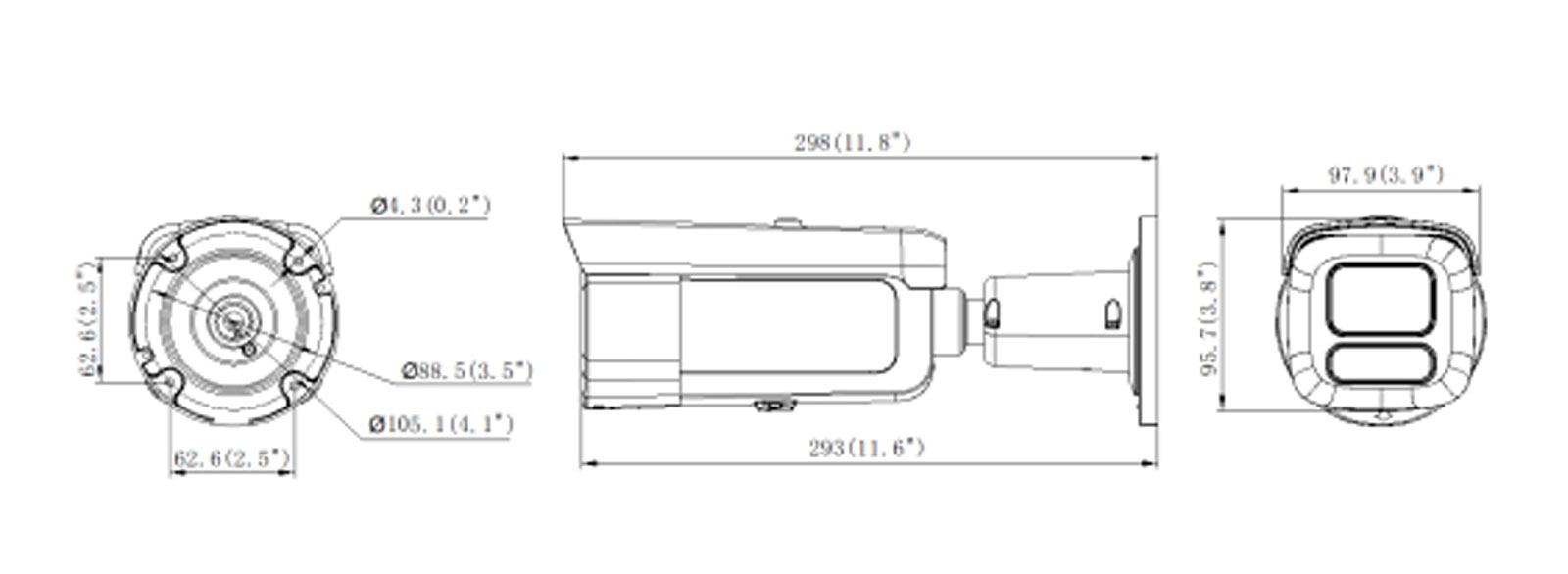 DS-2CD2643G2-LIZS2U-SRB(2.8-12mm) dimensions