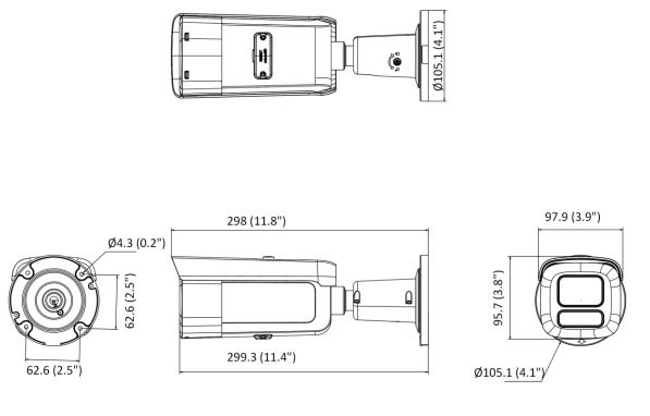 DS-2CD2646G2HT-IZS2U-SL dimensioni