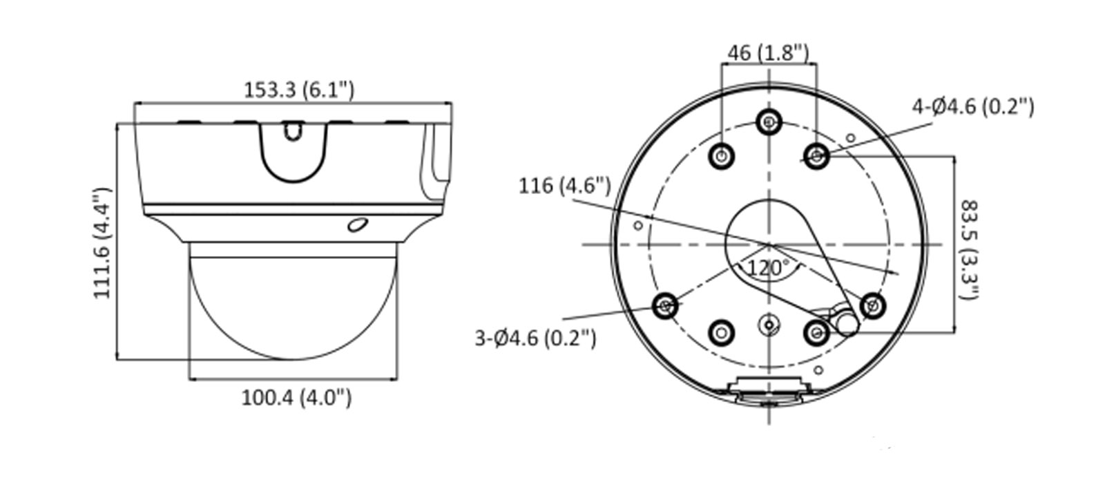 DS-2CD2723G2-IZS dimensioni