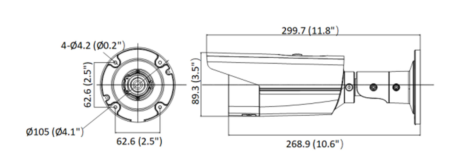 DS-2CD2T43G2-4I dimensions