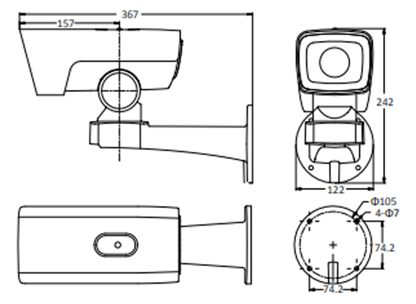DS-2DY3320IW-DE dimensioni