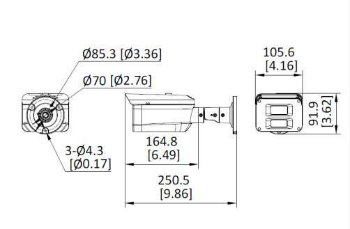 DS-2XC6047G0-LS(4mm)(PA) dimensions