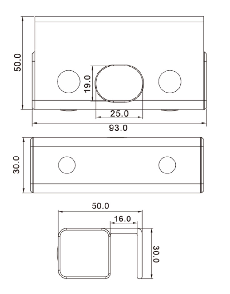 DS-K4T100-U1 dimensions