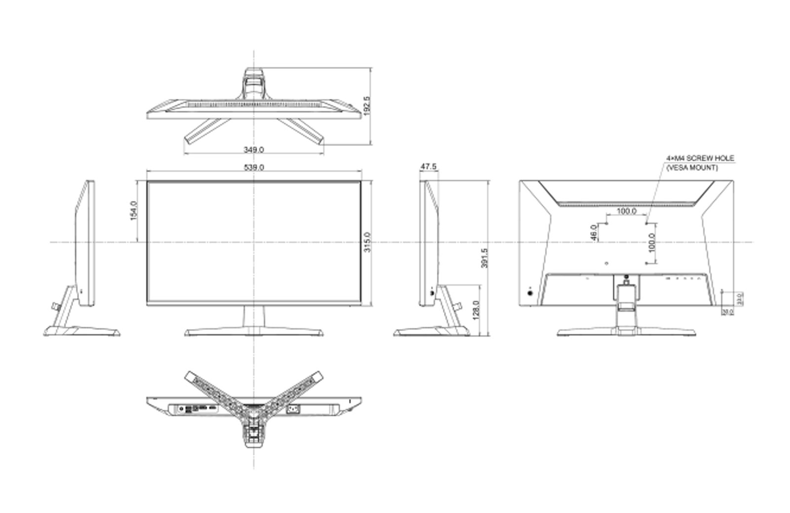 G2441HSU-B1 dimensions