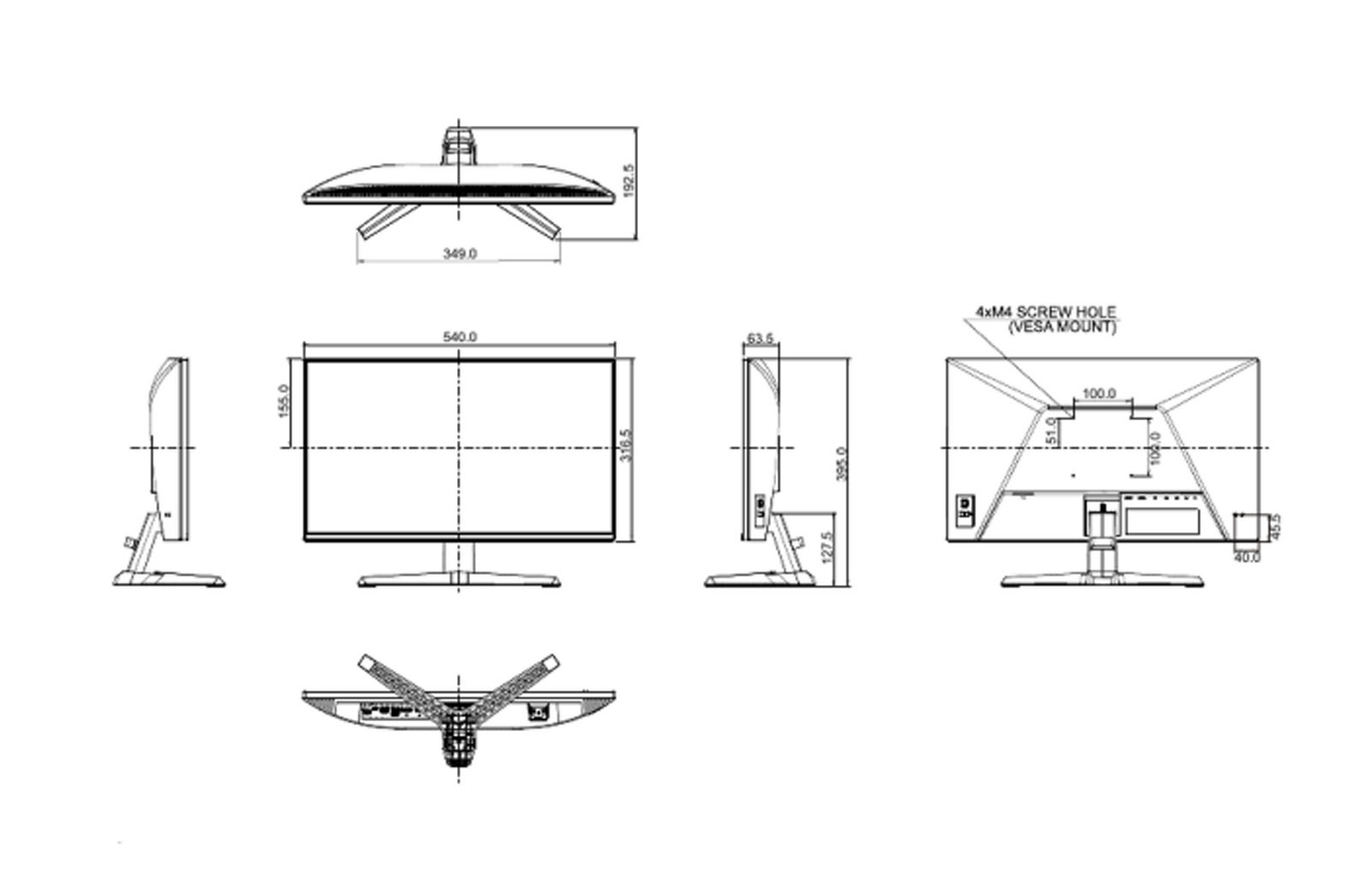 G2471HS-B1 dimensions