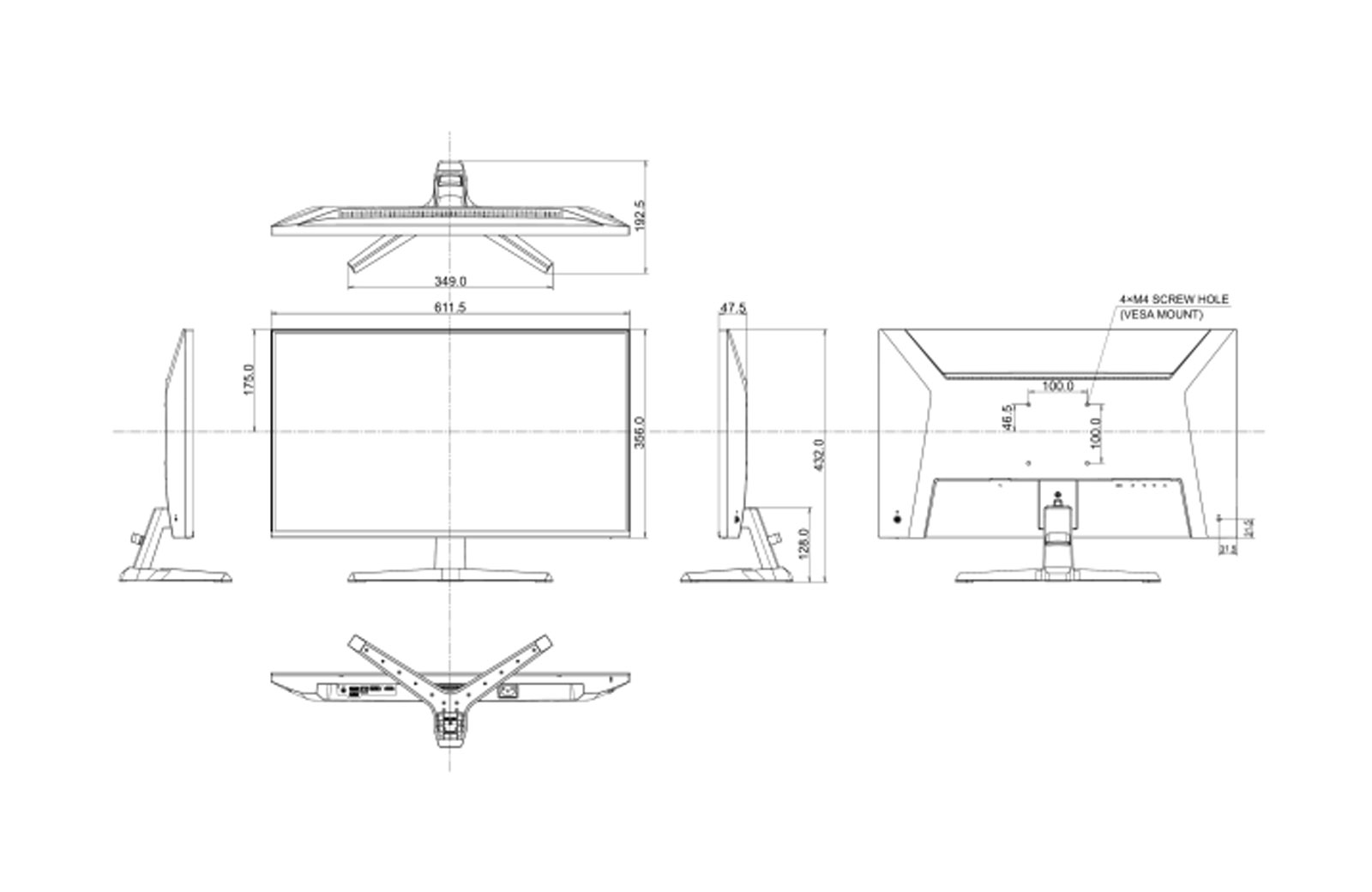G2741HSU-B1 dimensions