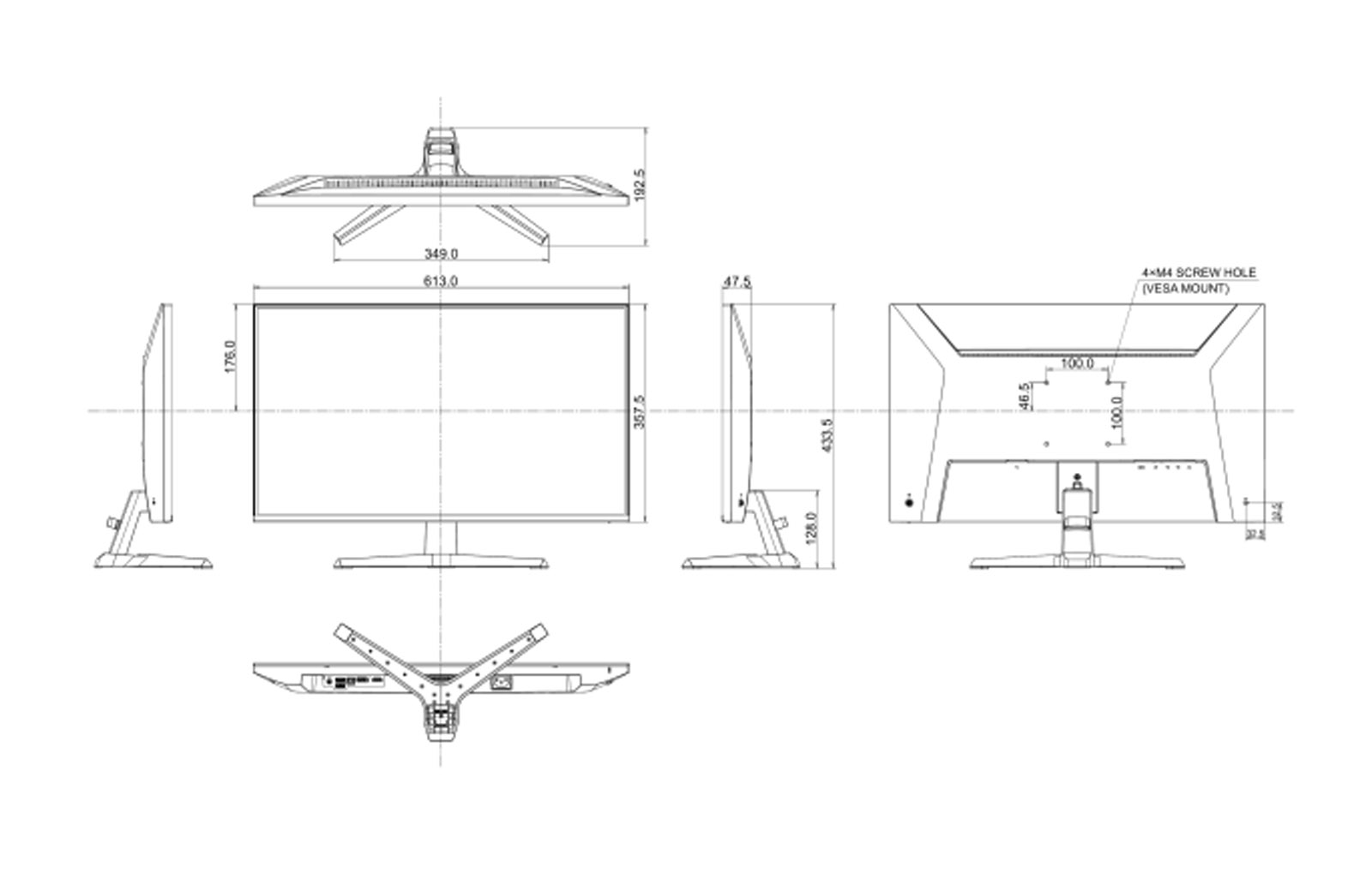 G2741QSU-B1 dimensions