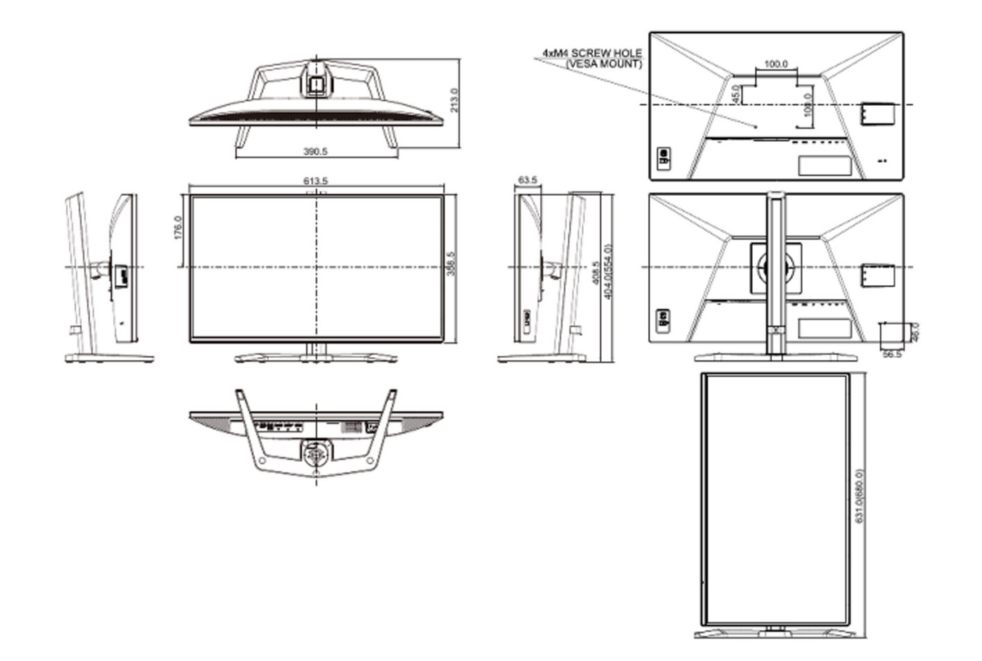 GB2771QSU-B1 dimensioni