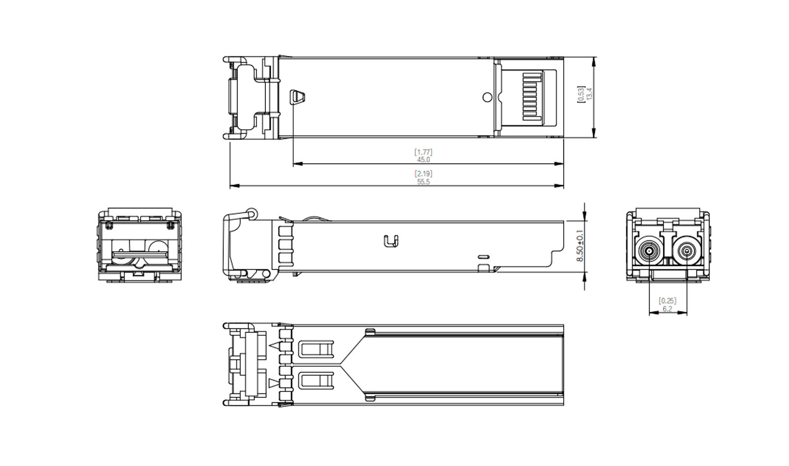 GSFP-850-MMF dimensions