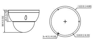 Dimensions de l'IPC-HDBW1431R-ZS-S4