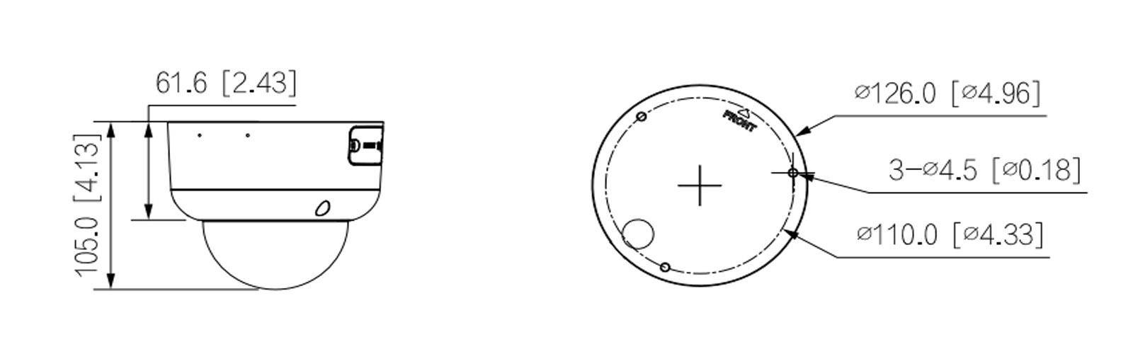 IPC-HDBW5459R1-ZE-PV-PRO dimensions