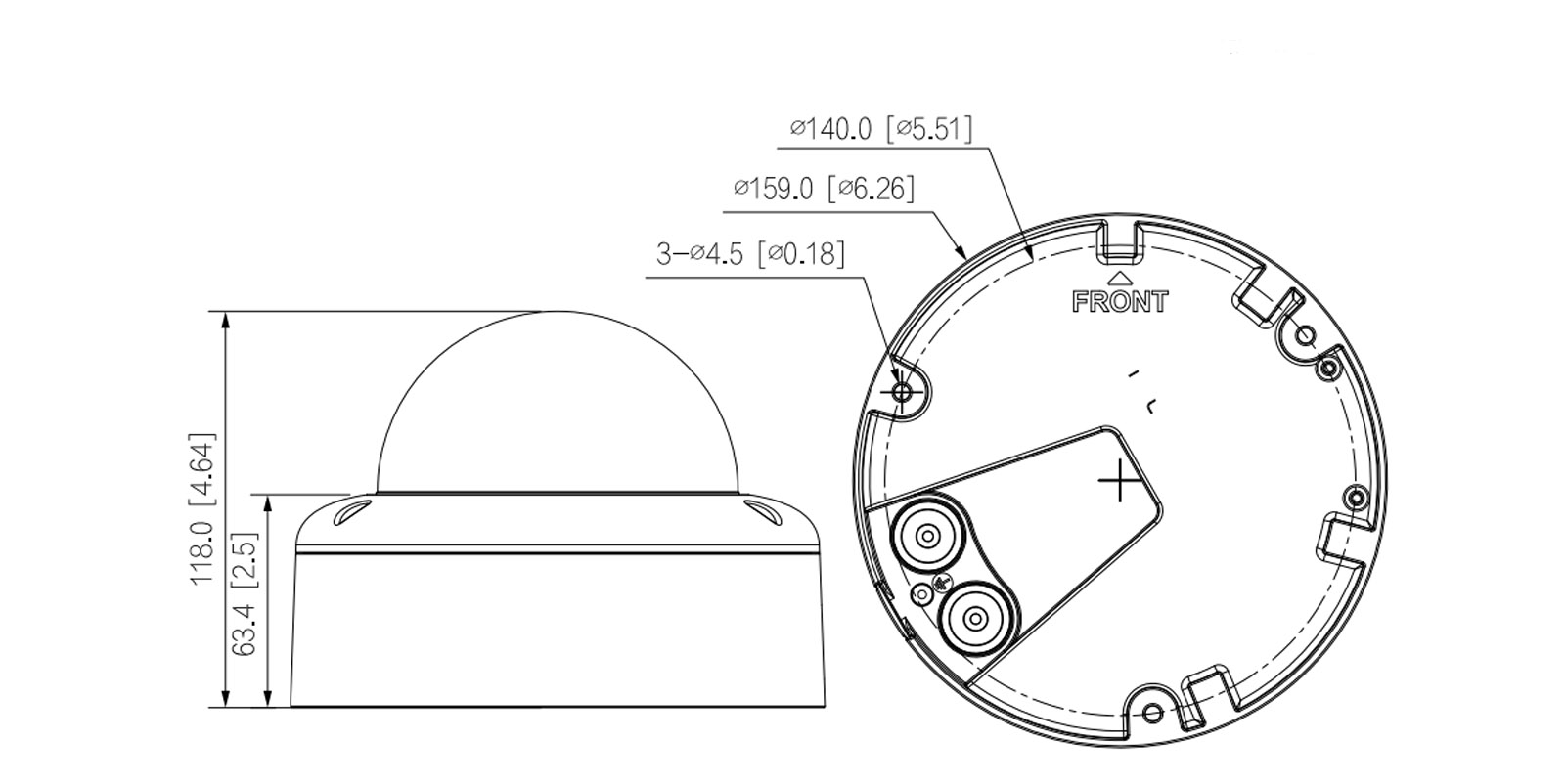 IPC-HDBW5859E1-ZE-IL dimensions