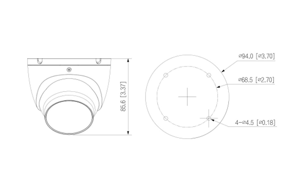 IPC-HDW1639T-A-IL-S6(2.8mm) dimensionii